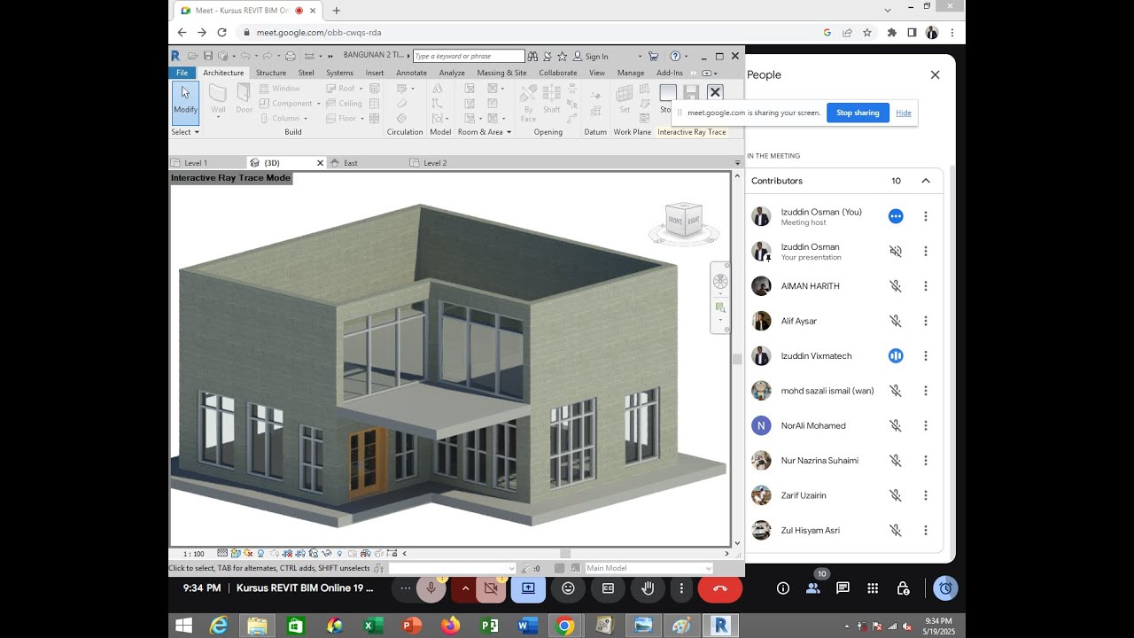Kursus Sijil REVIT BIM MEP & Architecture Training Course Malaysia - (Kursus Revit Online) 19 May P2