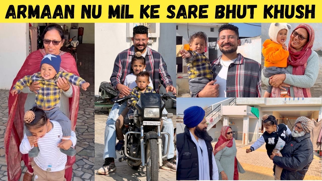 Finally Sari Family Mili Armaan Nu ❤️ Bhai Bhai Hoye Ikatthe