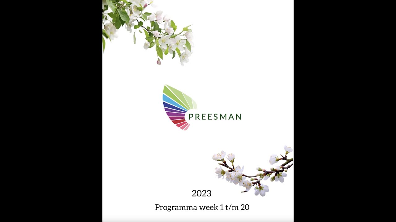 Preesman Jaarprogramma week 1 t/m 20 - 2023