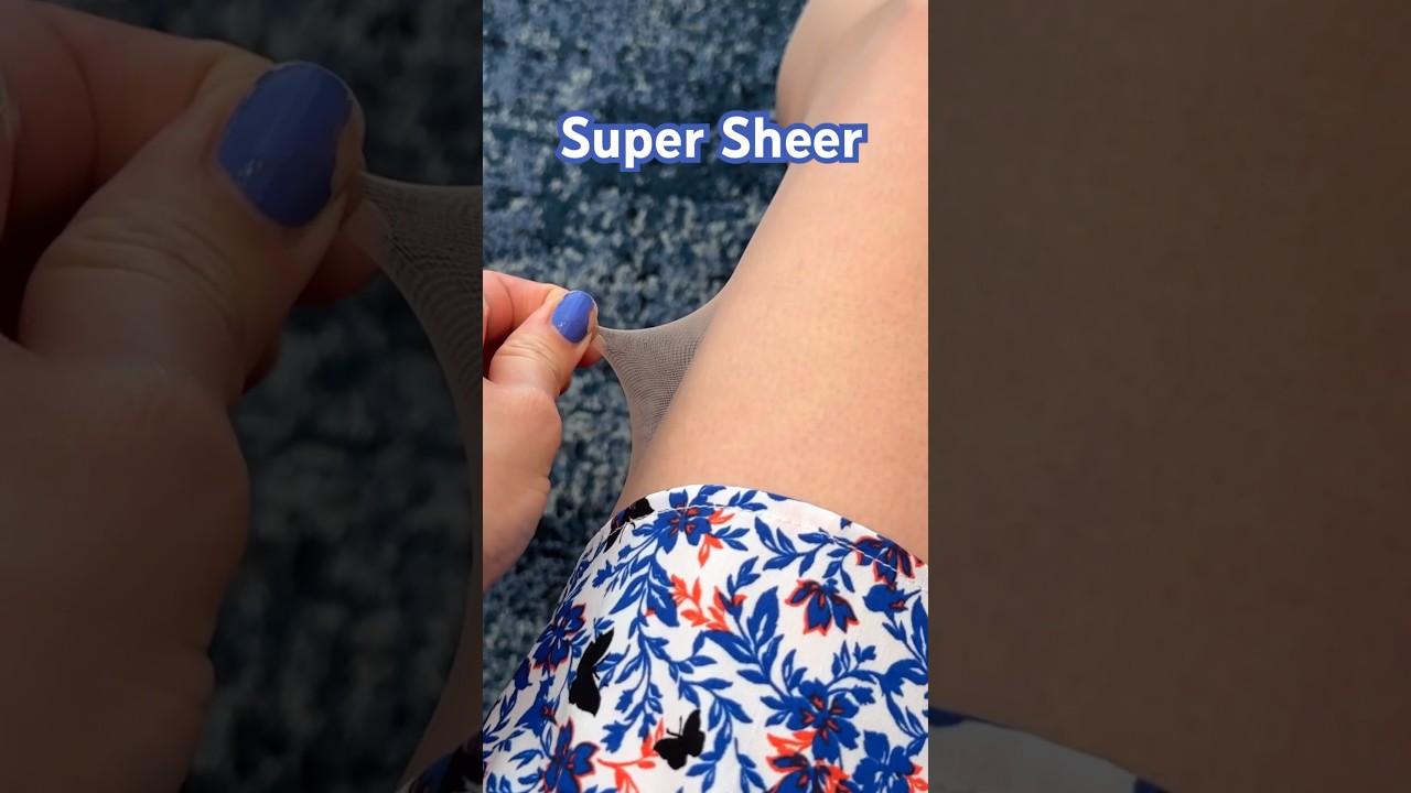 Sheer Nude Summer Nylons! Pantyhose Tights Stockings Thigh Legs Girl Model