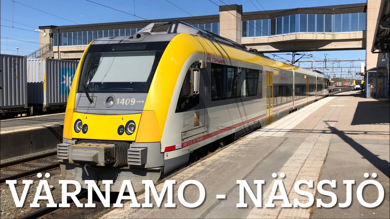 Tågresa med Krösatågen. Värnamo till Nässjö / Train Trip in Sweden.