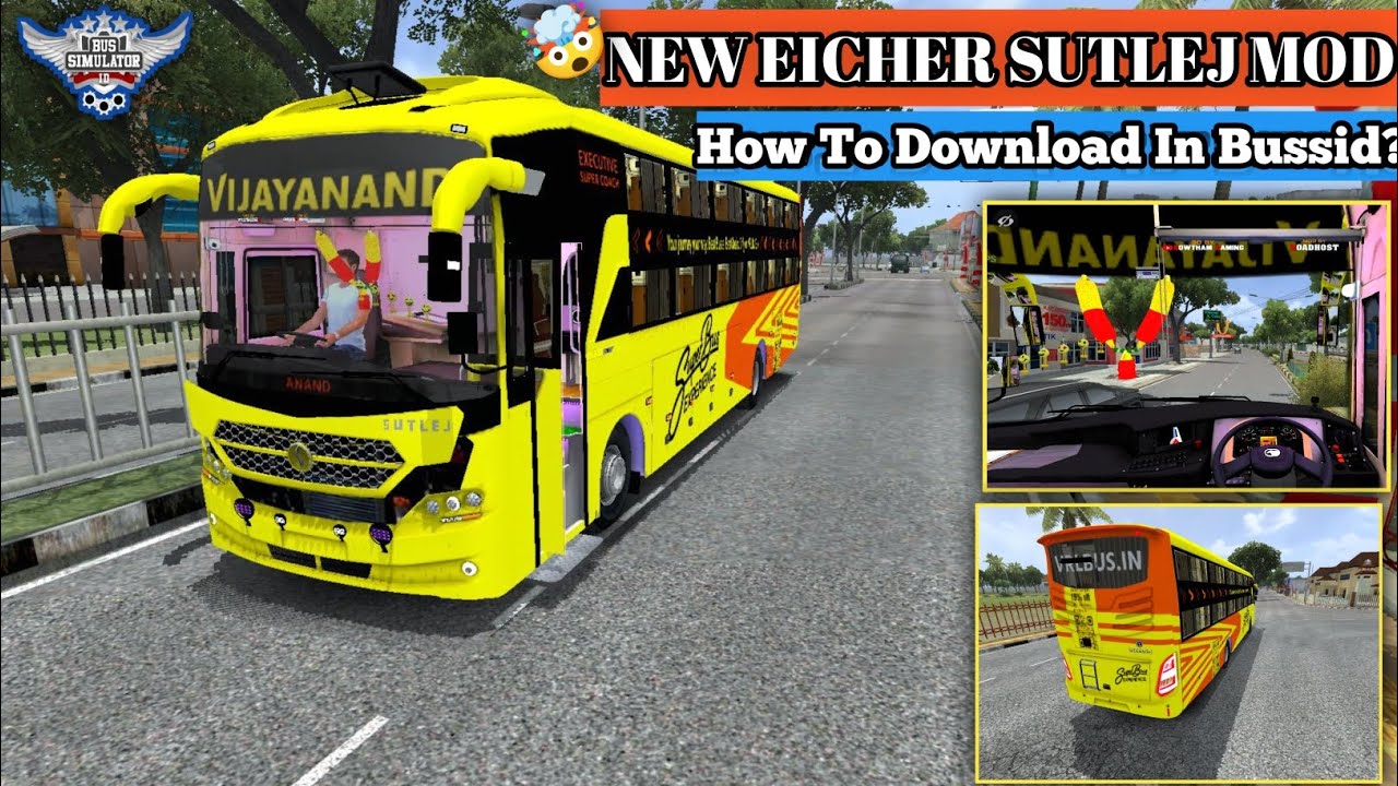 HOW TO DOWNLOAD EICHER SUTLE+1800 BUS MOD 🤔 ||BUS SIMULATOR INDONESIA|| #bussid #gaming 