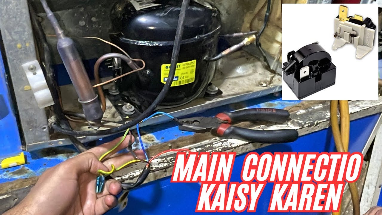 Fridge wiring relay & overload in Urdu/hindi 