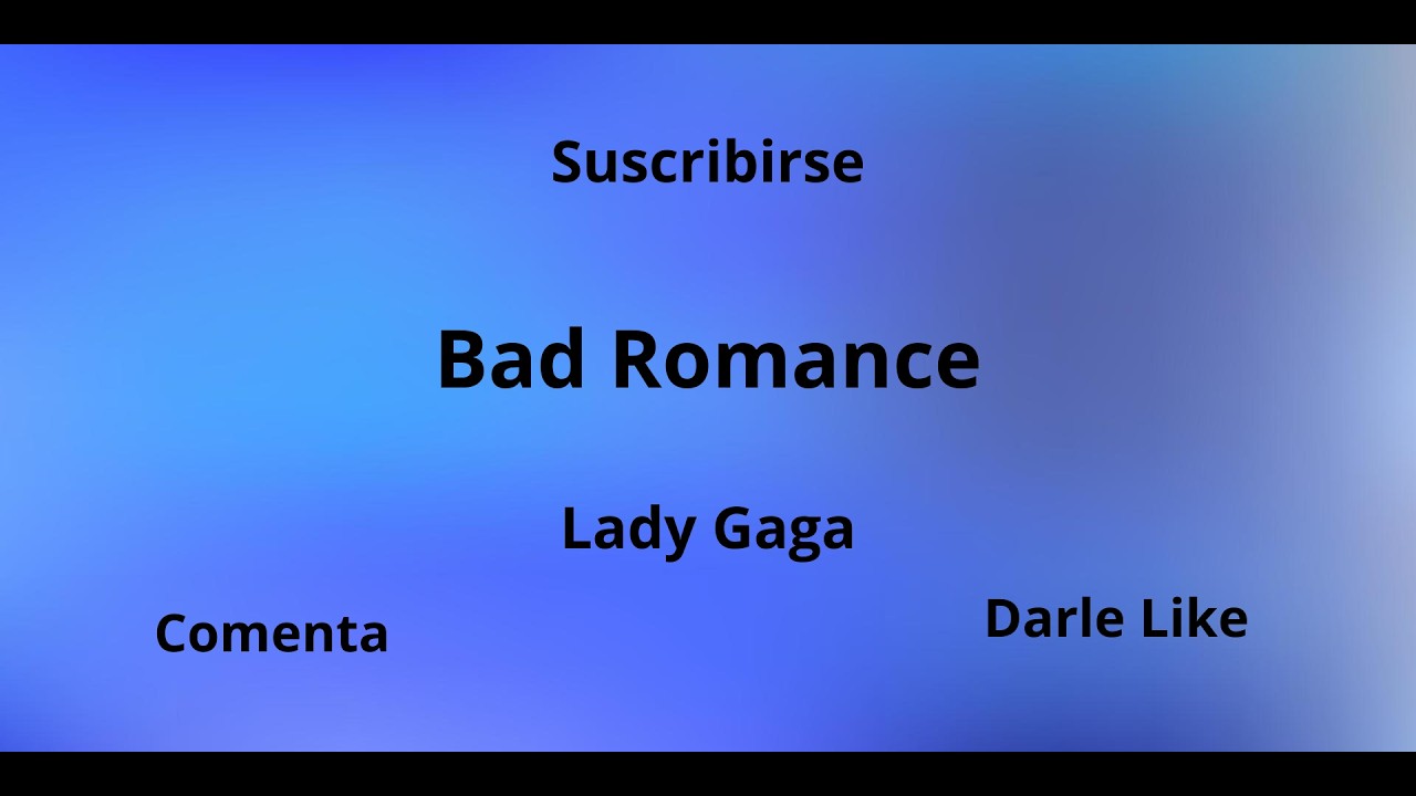 Bad Romance