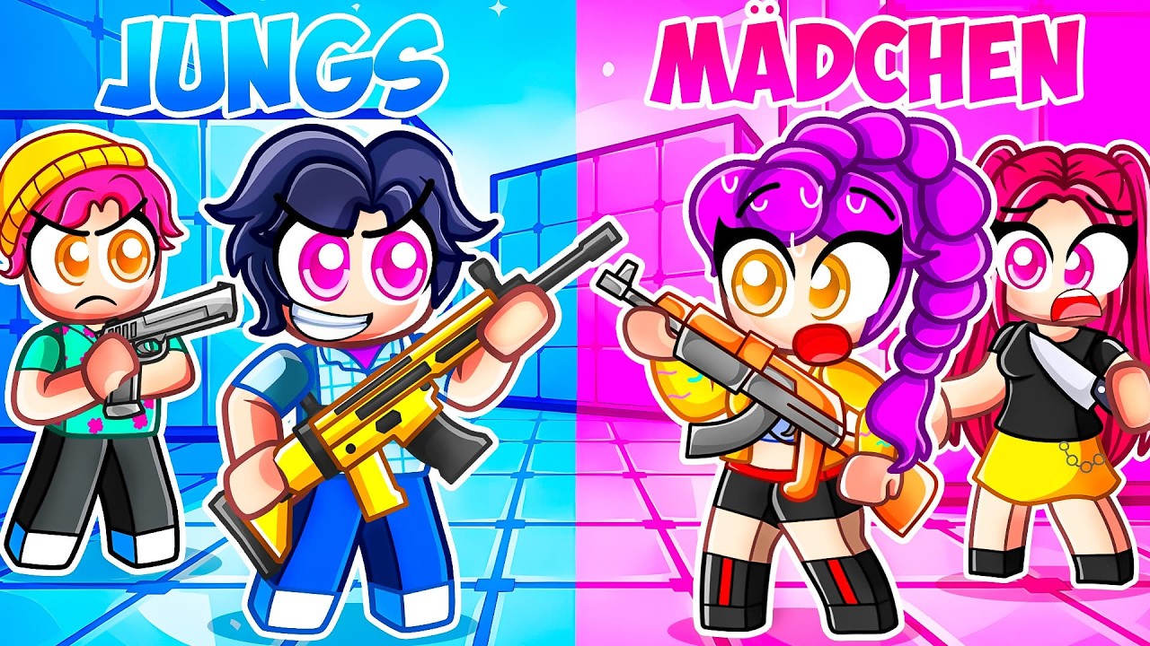Saja Boys vs Huntrix Girls in Roblox Rivals!