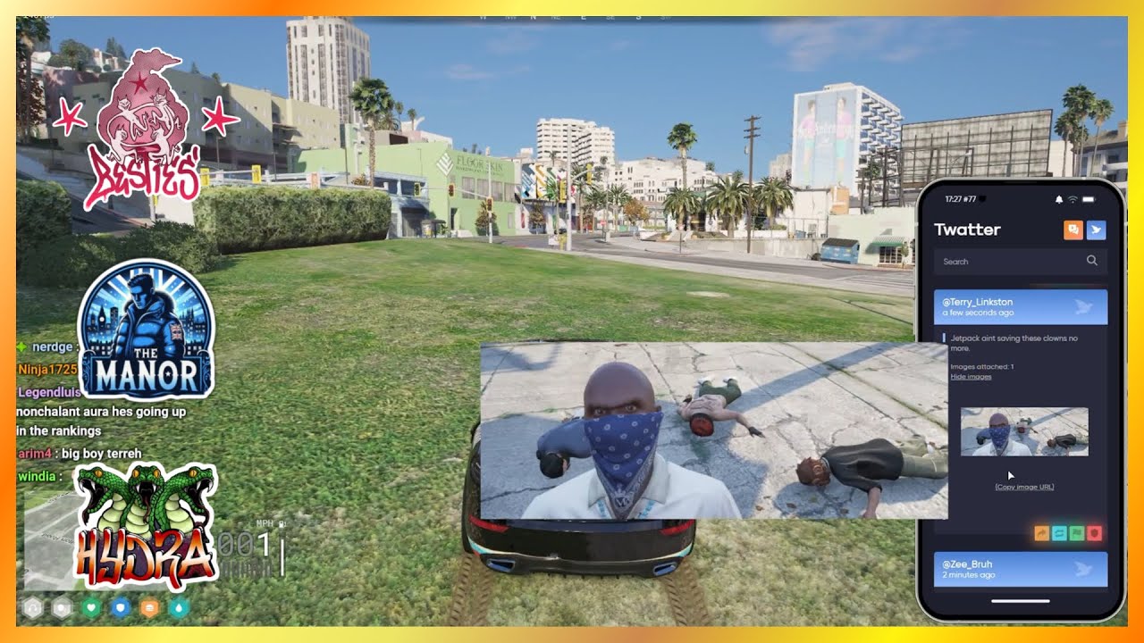 Besties React To Manor Smoking Hydra | NoPixel 4.0 GTA RP