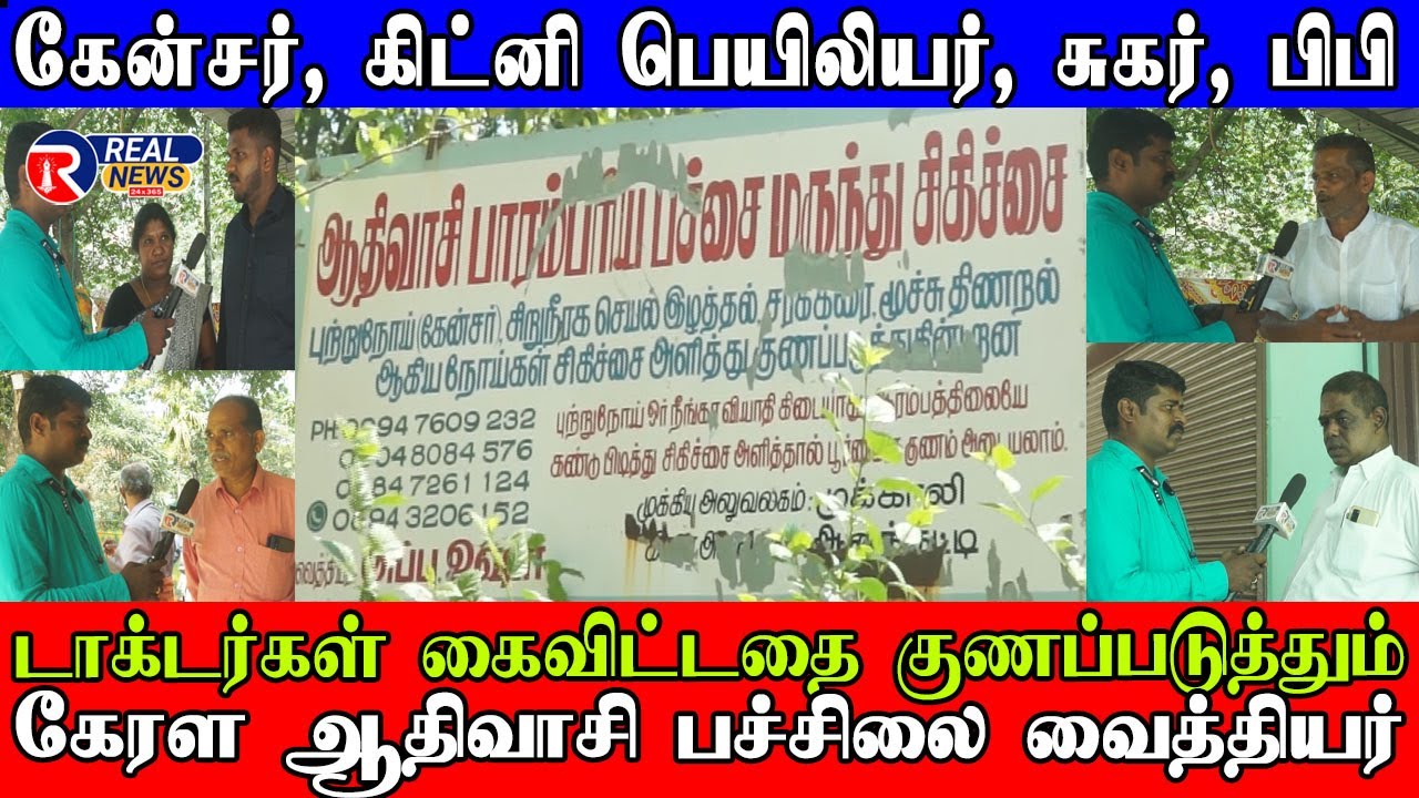 கேன்சர் கிட்னி பெயிலியர் டாக்டர் கைவிட்டதை குணபடுத்தும் கேரள ஆதிவாசி  பச்சிலை வைத்தியர்