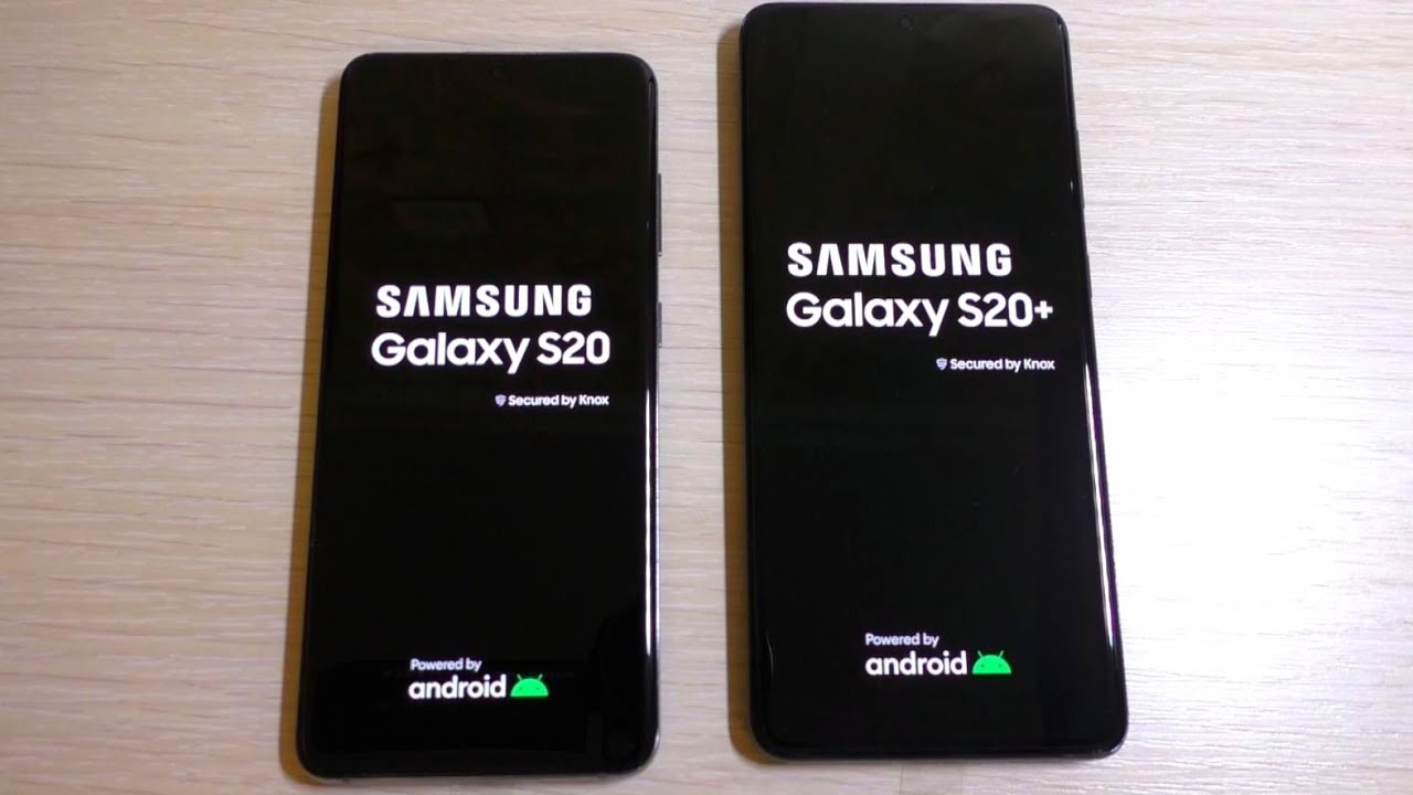 Samsung Galaxy S20 vs Galaxy S20+ Bootanimation