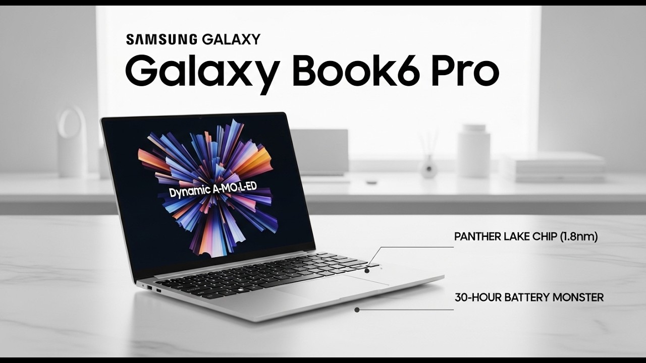 Обзор Samsung Galaxy Book 6 Pro: 30 часов работы от батареи и идеальная симметрия!