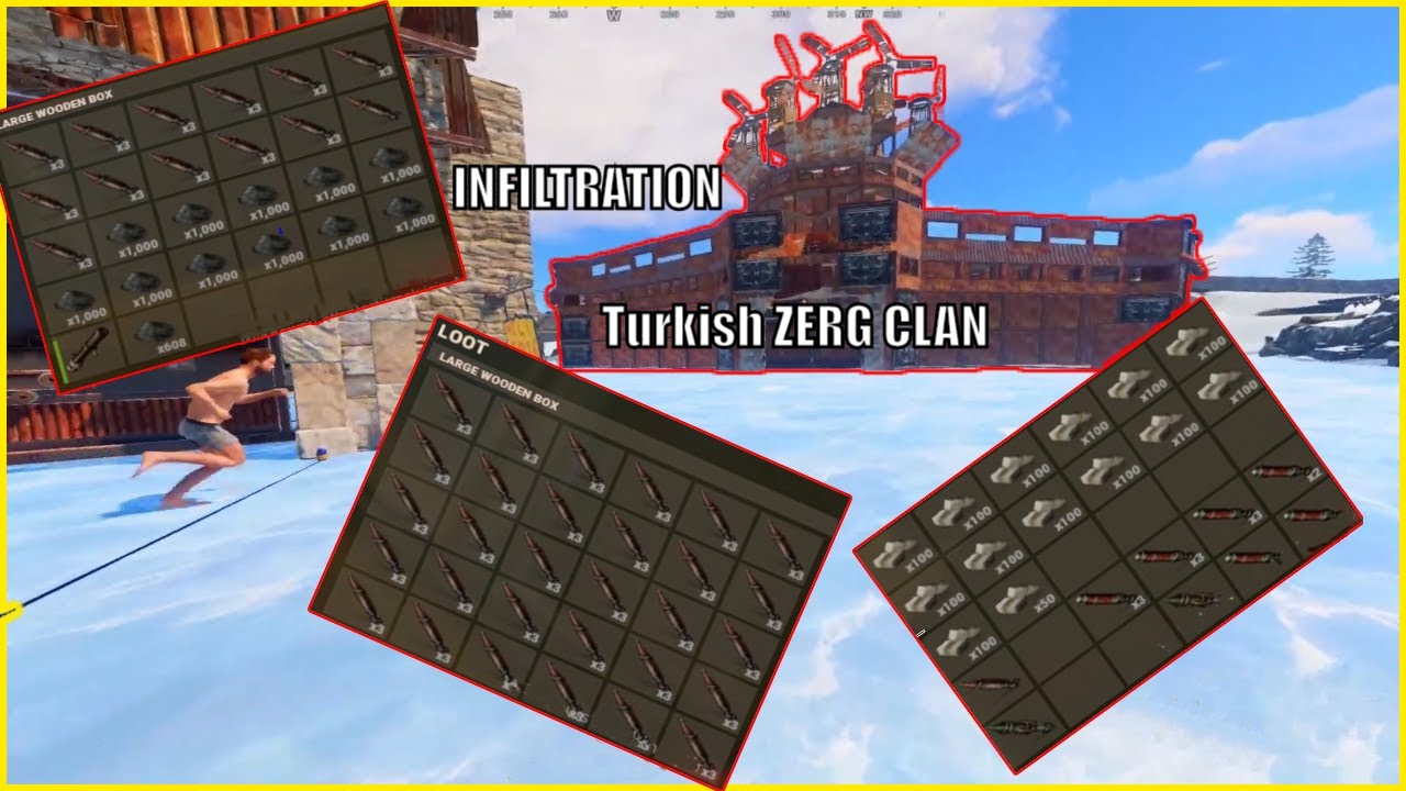 40 KİŞİLİK TÜRK CLANA SIZMAK -INFILTRATION Turkish ZERG CLAN  Rust
