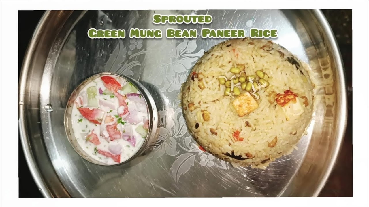 Sprout Moong dal rice ಮೊಳಕೆ ಕಟ್ಟಿದ ಹೆಸರು ಕಾಳು ಅನ್ನ🫘🍚🌿 #kannada#cooking#healthy#flavourful#easy#tasty