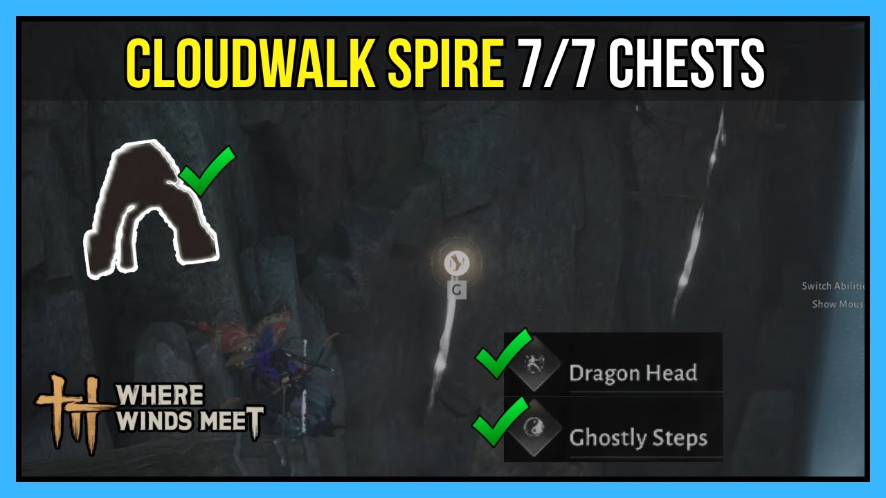 Cloudwalk Spire Divinecraft Dungeon Complete Walkthrough | Where Winds Meet | All 7 Chests