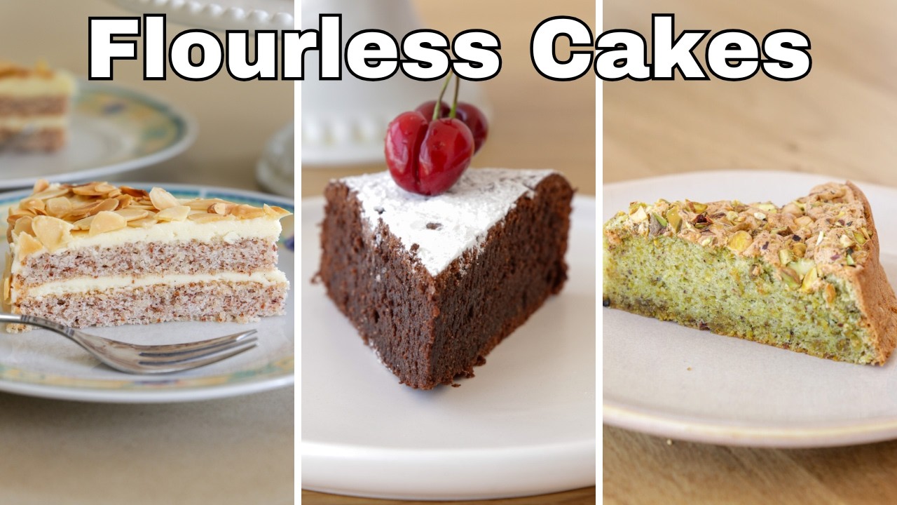3 Easy Flourless Cakes Recipes | Gluten-Free Cakes