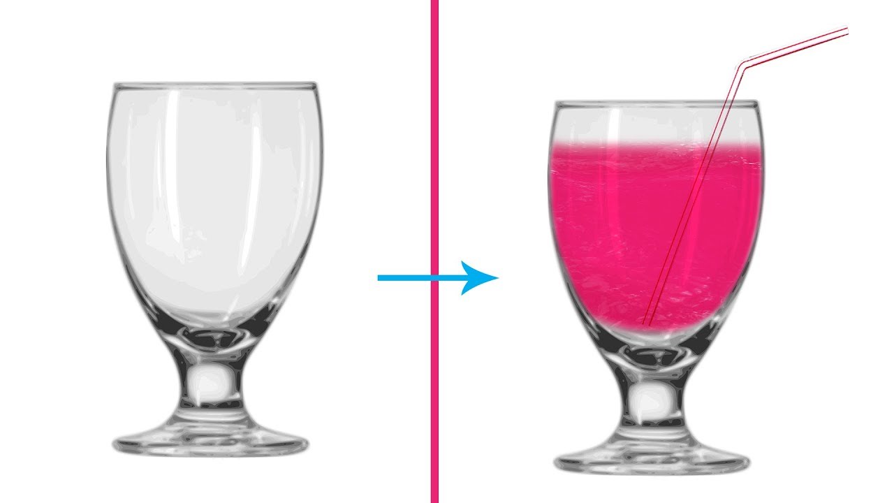 How to Fill Glass with Fruit Juice in Photoshop CC