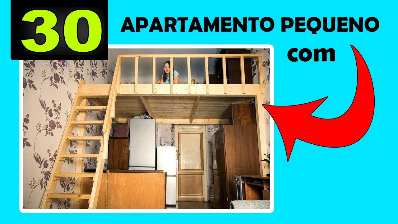 30 APARTAMENTOS (realmente) PEQUENOS com MEZANINO-ideias acessíveis