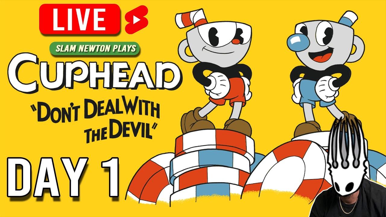 🔴[LIVE] First Time Cuphead Full Playthrough! #shorts (Portrait)