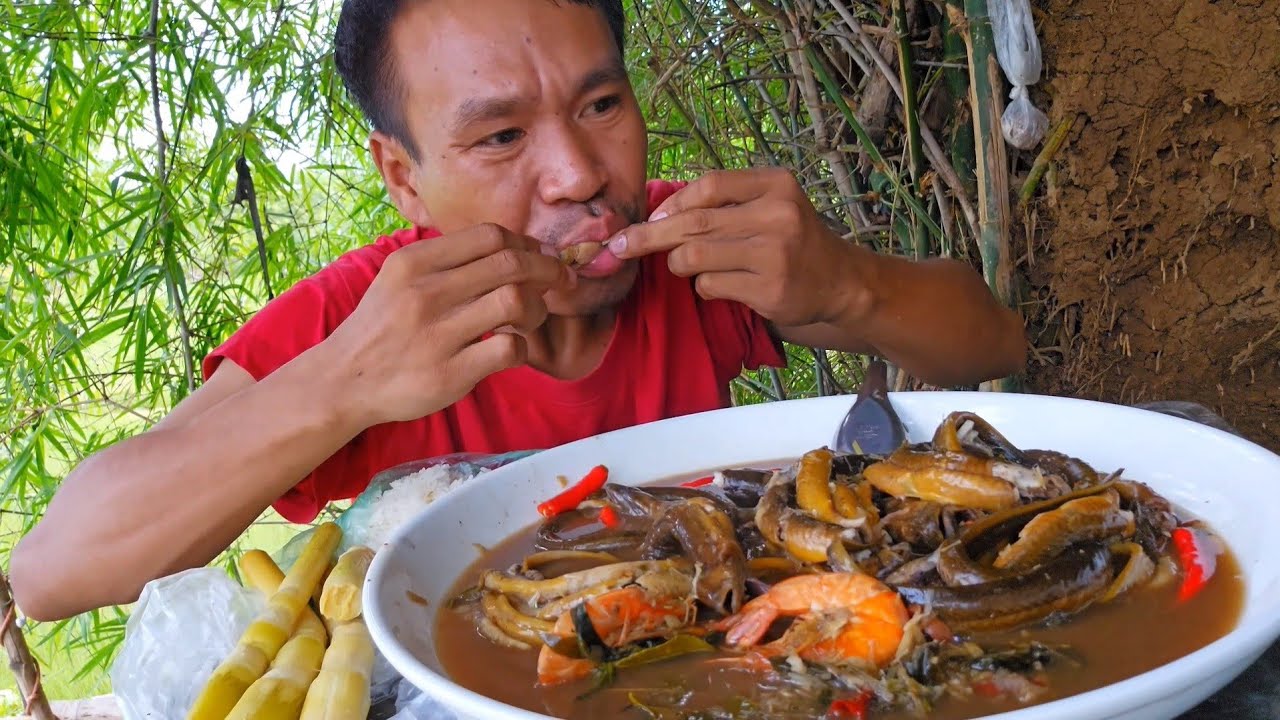 หลามปลาไหล - ຫລາມຫອມໆ #บัวไล #ບົວໄລ