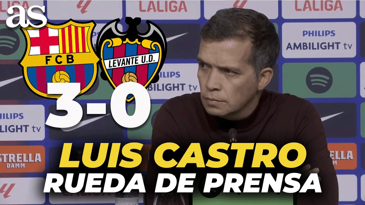 LUIS CASTRO rueda de prensa completa hoy tras el FC BARCELONA 3 - LEVANTE 0 | LALIGA