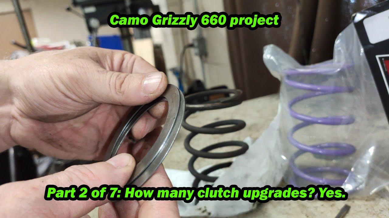 Camo Grizzly 660 project: Lots of clutch upgrades!