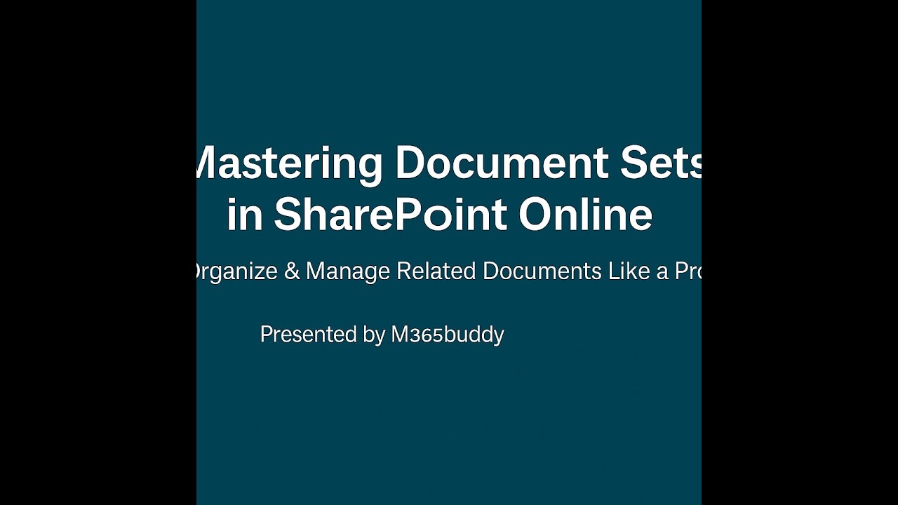 Mastering Document Sets: Streamlining Your SharePoint Content Management