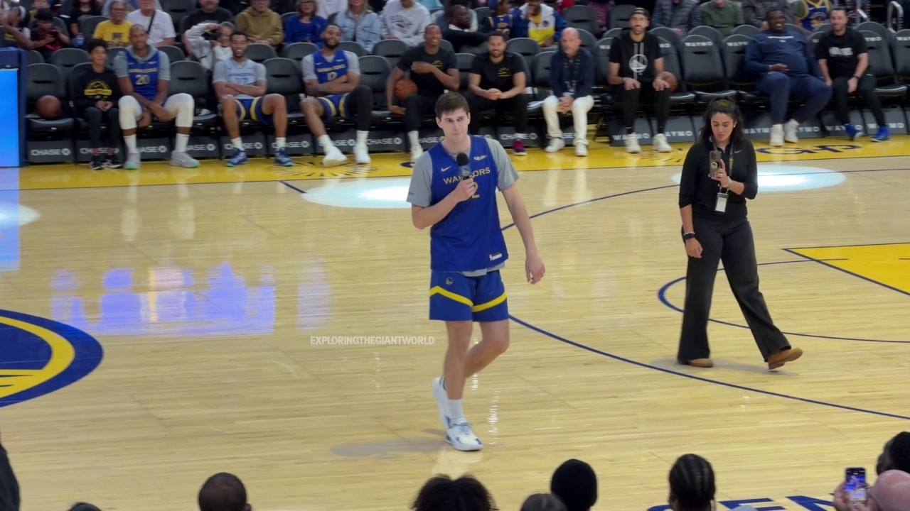 Amazing performance of 'Wonderwall by Oasis' by Alex Toohey at Golden State Warriors Open Practice