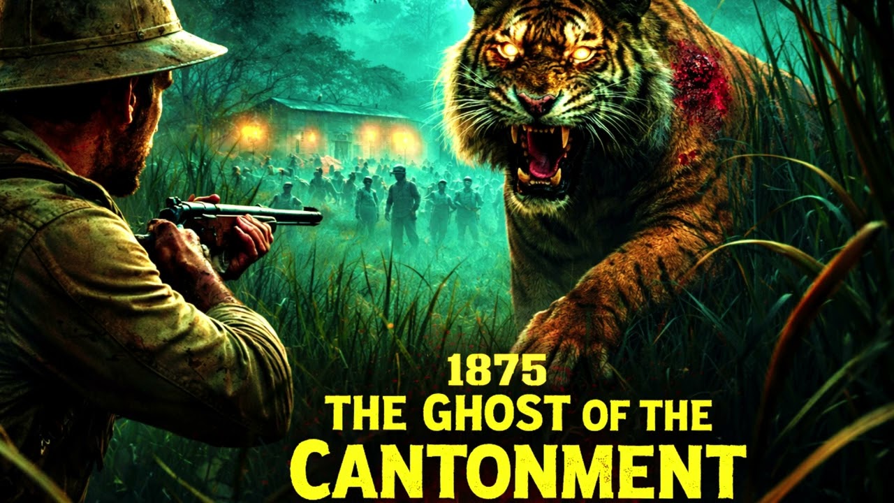 (Night Jungle Stories) 1875: The Ghost Tiger | Injured Man-Eater Entered British Army Barracks