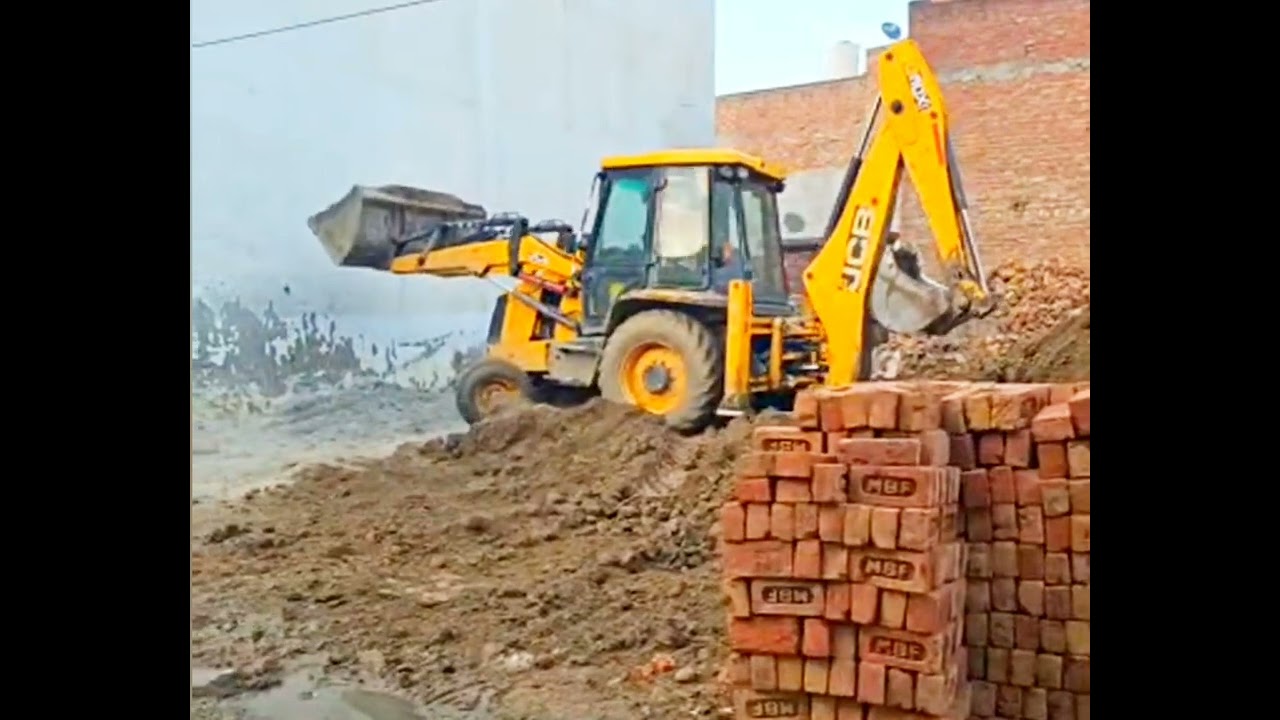 How a JCB works in tough situations #jcbpower #heavy machinery #expertwork #technicalmachine #video