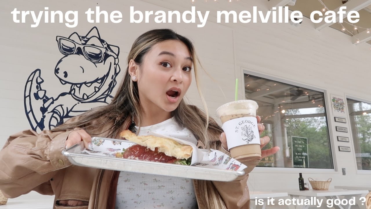 trying the ✨ brandy melville cafe ✨