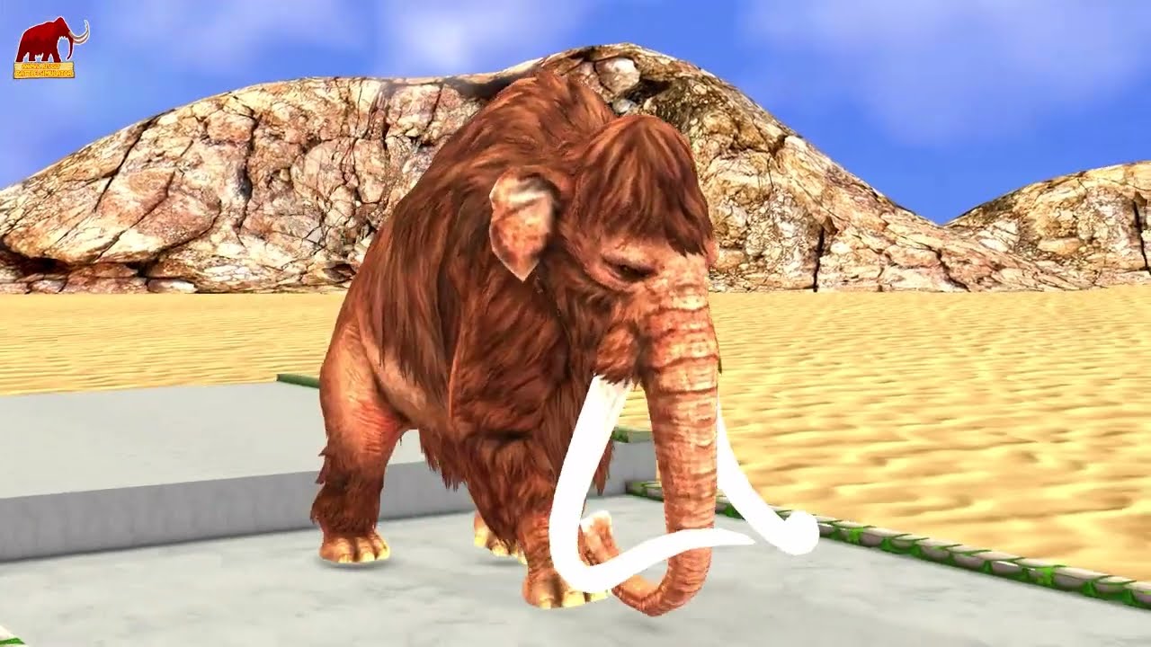 Animal Epic Battle - Prehistoric Mammals vs Prehistoric Dinosaurs. Mammoth Elephant vs Dinosaur ARBS