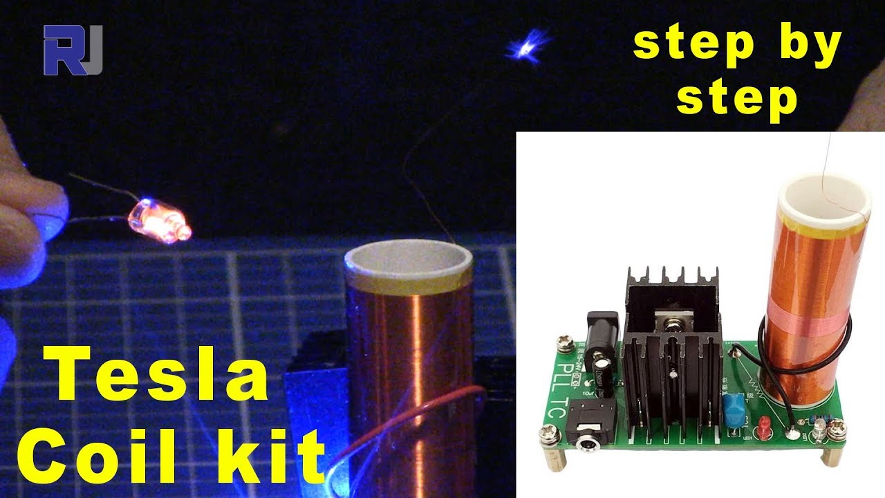 Tesla Coil Kit - Build step by step and test with music