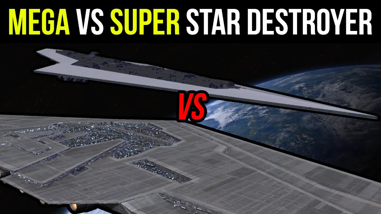 MEGA Star Destroyer vs SUPER Star Destroyer in Empire at War