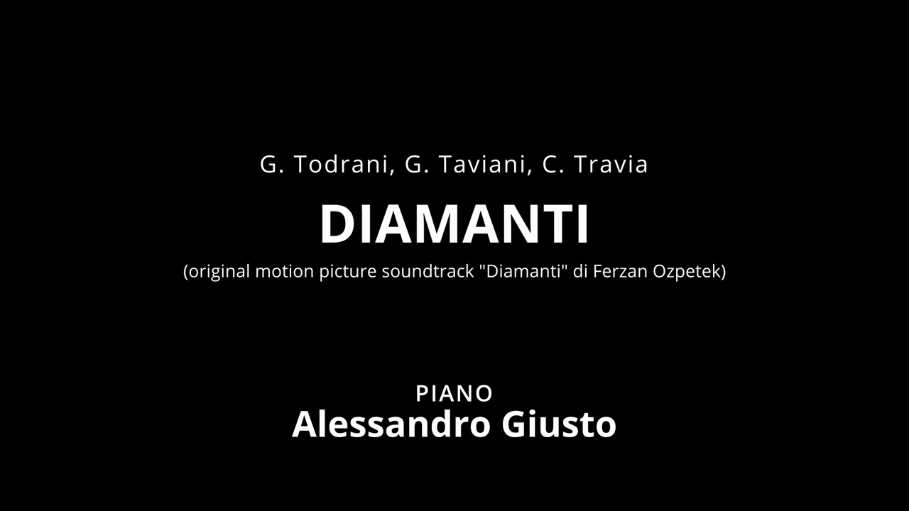 Giorgia, DIAMANTI (F. Özpetek) | Piano instrumental accompaniment karaoke