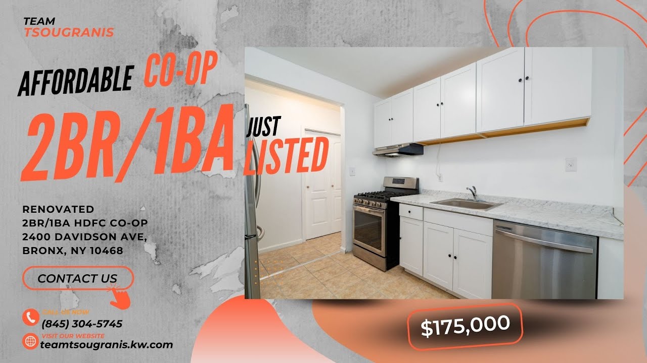 AFFORDABLE 📢 2BR co-op @ 2400 Davidson Ave