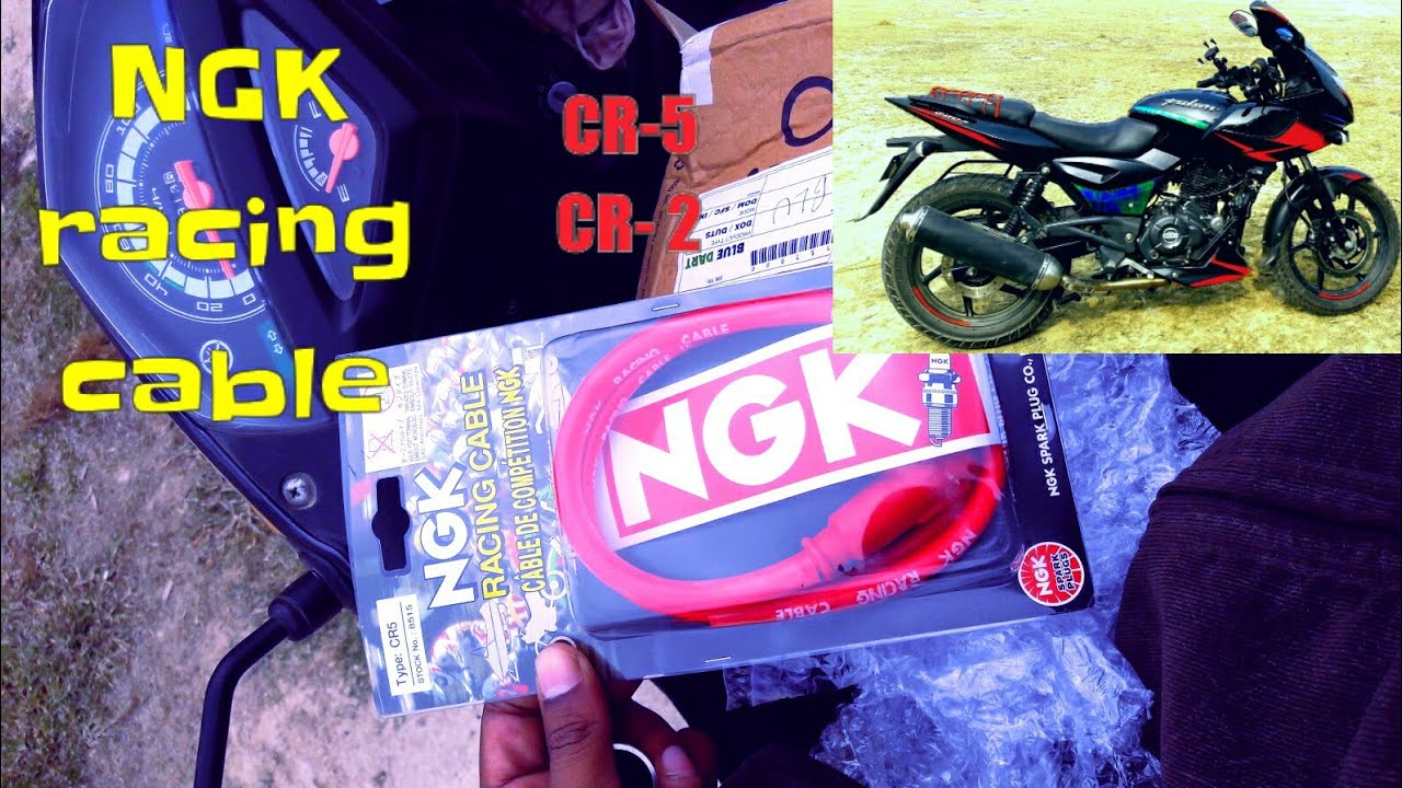 #Pulsar220 upgrade with #NGK #Racing cable 🔥🔥🔥🔥🔥🔥