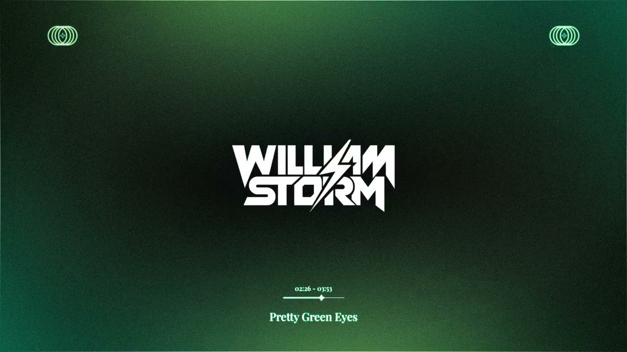 William Storm - Pretty Green Eyes (Official Lyric Video) | Deep House | Progressive | Ultrabeat