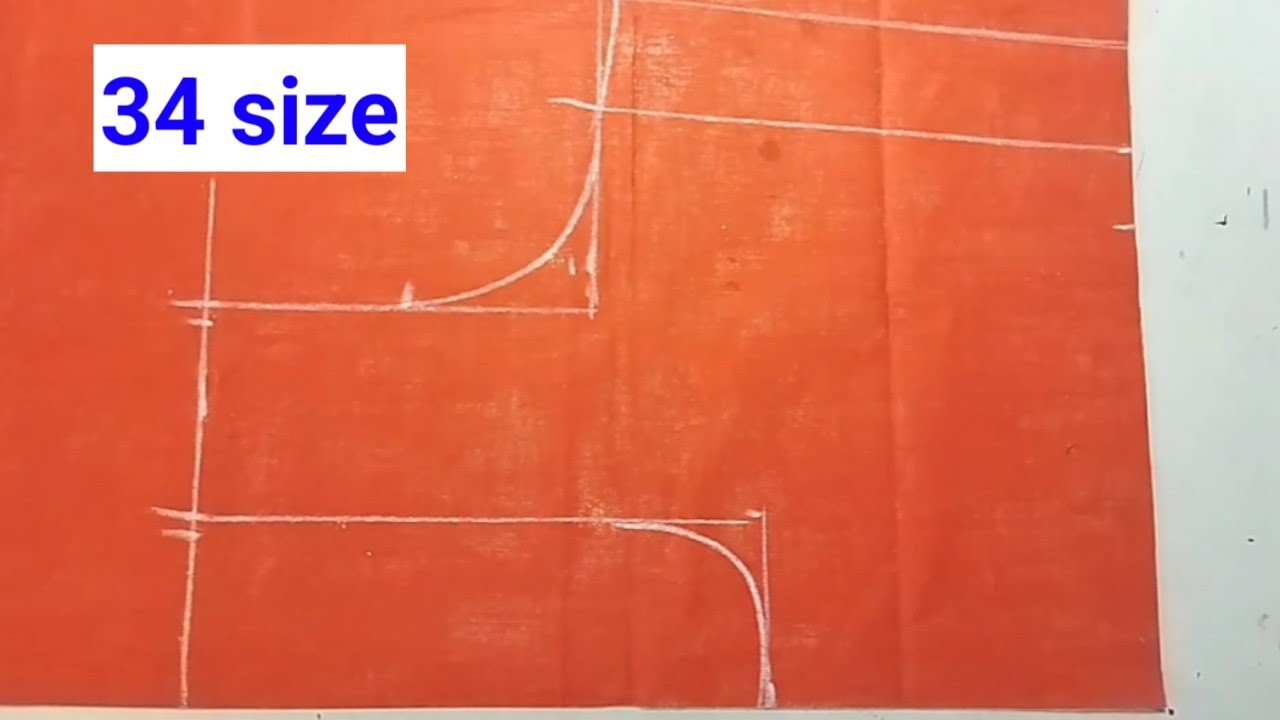 34 Size Katori blouse cutting। Double katori blouse cutting । Katori blouse cutting। Blouse cutting।