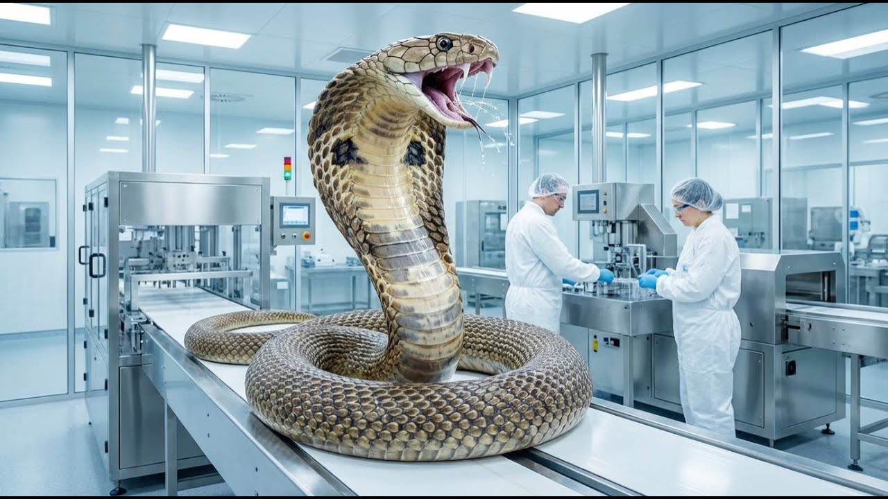 Inside the Cobra Venom Factory: Harvesting Naja Naja Toxins for Medical Research Use