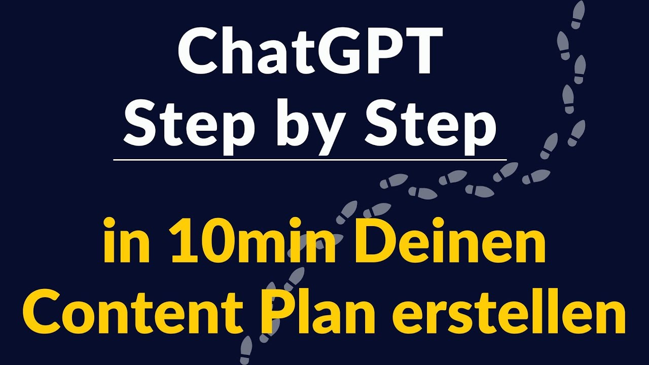 ChatGPT - Wie Du in 10min einen Content Plan f&uuml;r Social Media erstellen