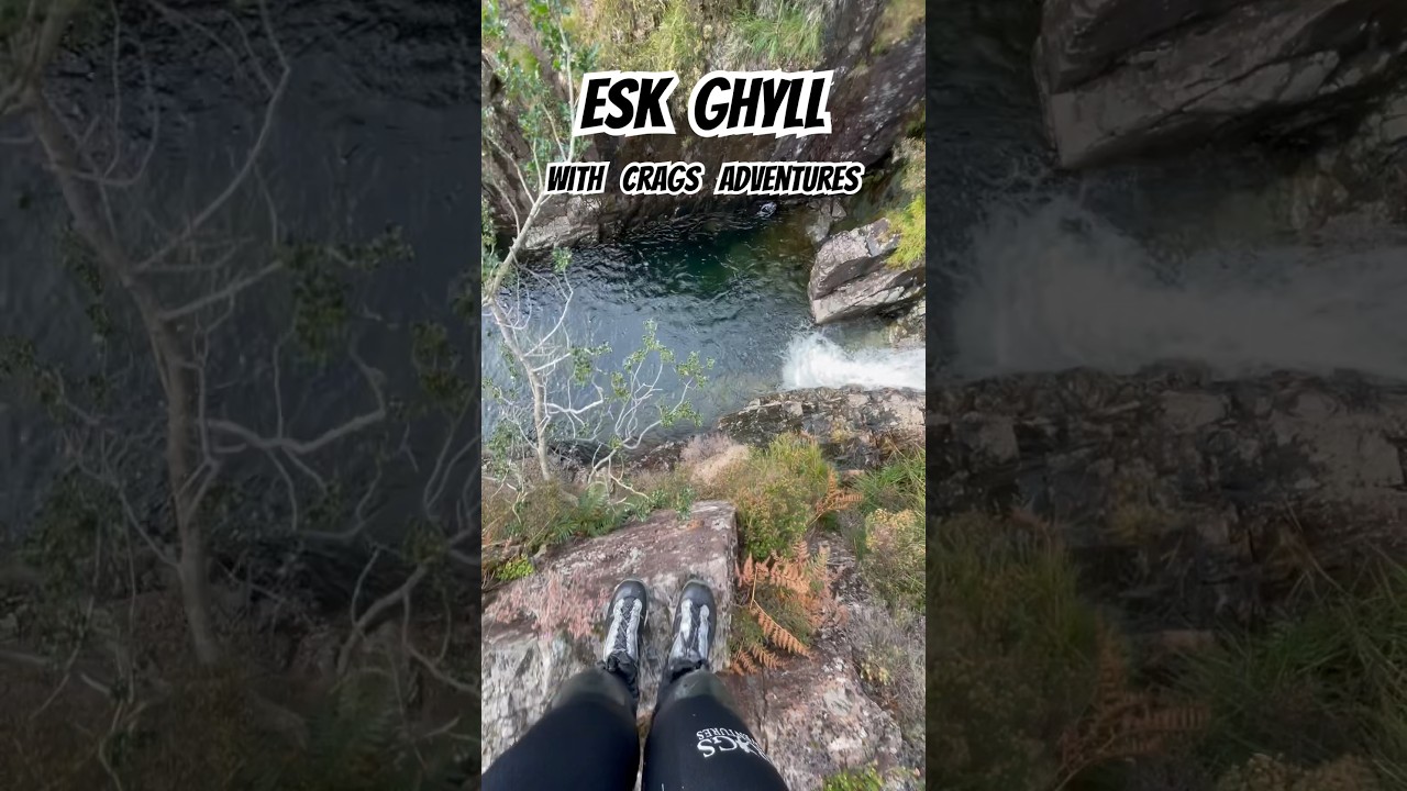 Esk Ghyll - Crags Adventures - Ghyll Scrambling in the Lake District #ghyllscrambling #lakedistrict