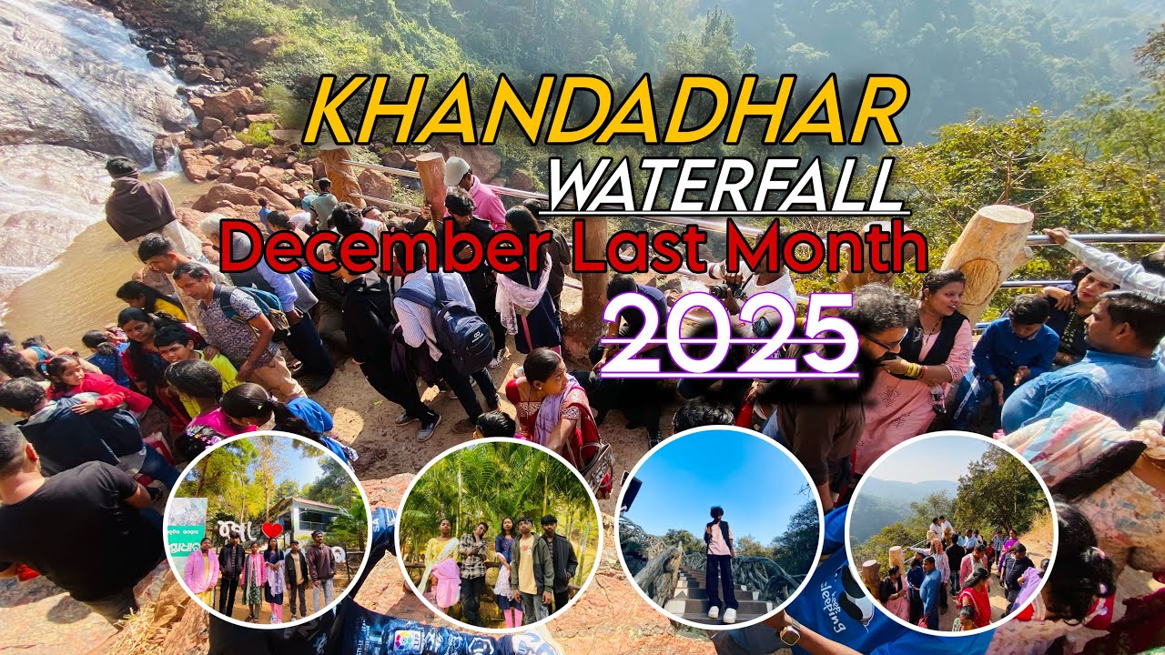 Khandadhar Wsaterfall December Last Month ! Khandadhar ghum ne Fimlly! 2025 