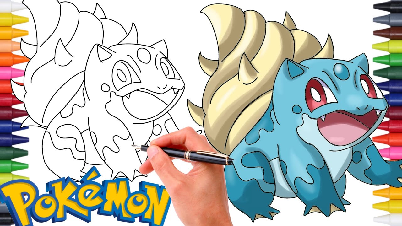Comment Dessiner BULBIZARRE (Bulbasaur) de Type Eau | Échange de Type Pokémon