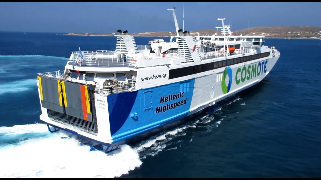 Hellenic Highspeed & Paros Jet - Στο λιμάνι της Πάρου (At the port of Paros)