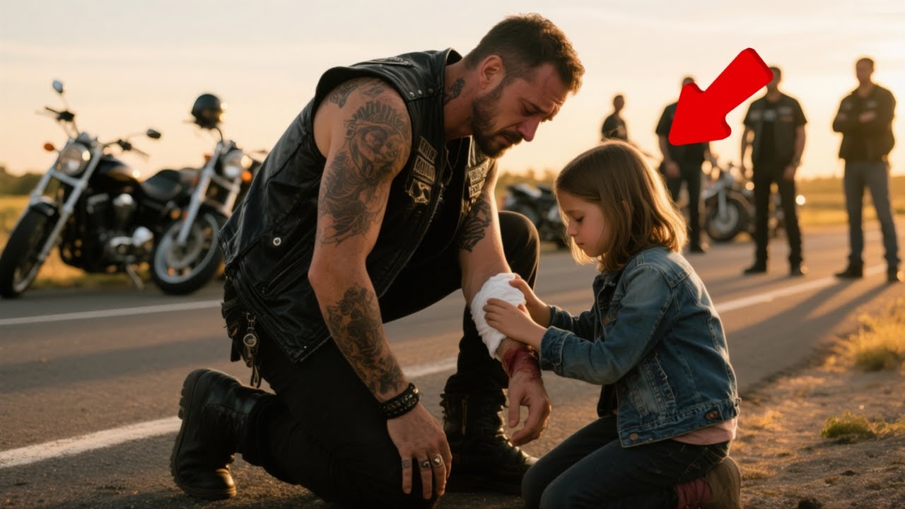 “Why Do You Have My Father’s Name?” the Girl Asked — The Biker Broke Down Right There in Silence