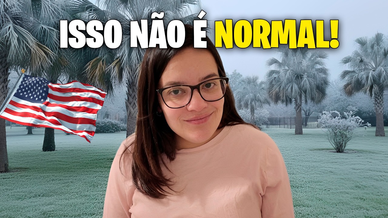 O CALOR DA FLÓRIDA ACABOU? ❄️🇺🇸 O frio histórico que chocou os moradores