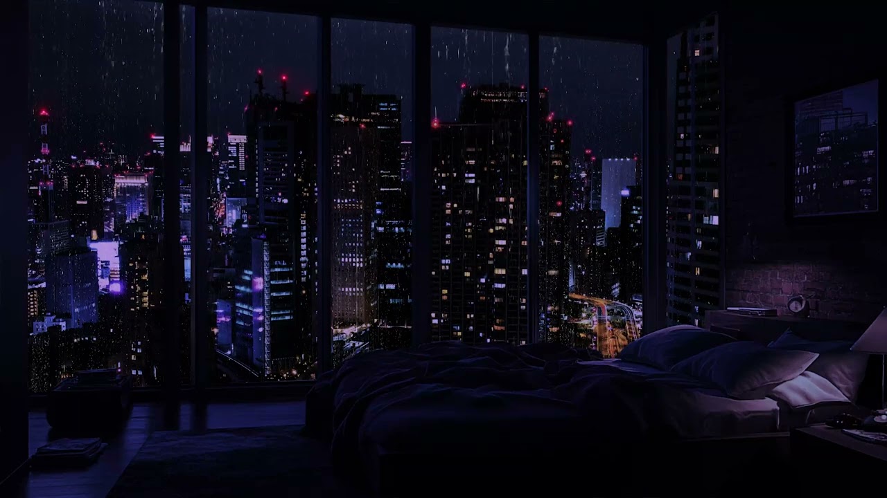 Entspannen Sie Sich In Ihrem Schlafzimmer Und Lauschen Sie Dem Geräusch Des Regens