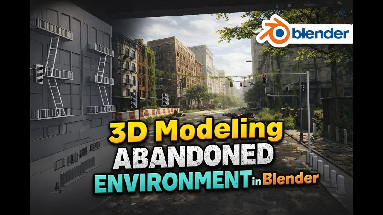 How to Model Hyper-Realistic Abandoned Environment in Blender