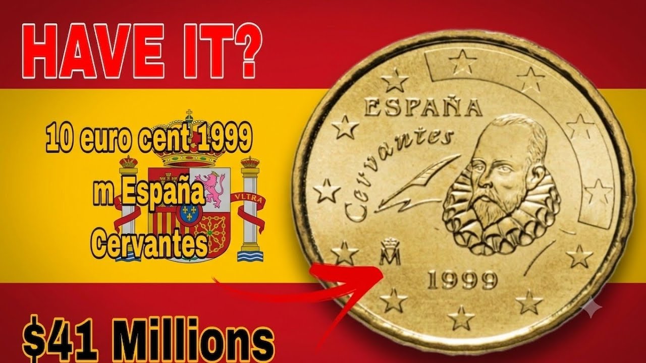 1999 M Espa&ntilde;a Cervantes &bull; 10 Euro Cent &bull; 1999 RF &bull; 2005 M Espa&ntilde;a 