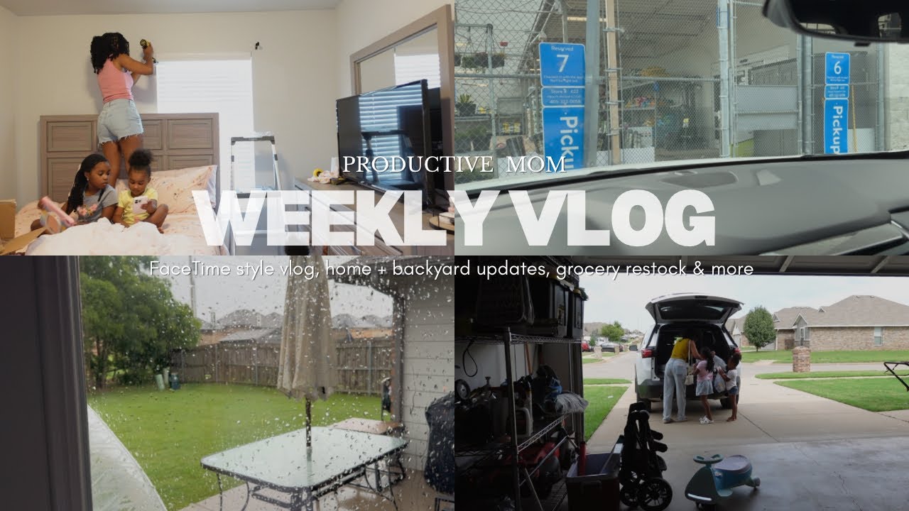 VLOG: productive morning, home updates, cleaning, groceries, content storage and more 