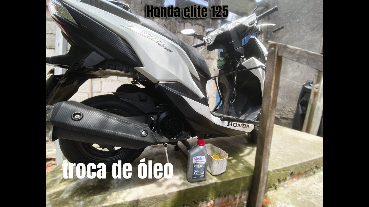 Honda Elite 125 - TROCA DE ÓLEO TUTORIAL #hondaelite125 #elite125