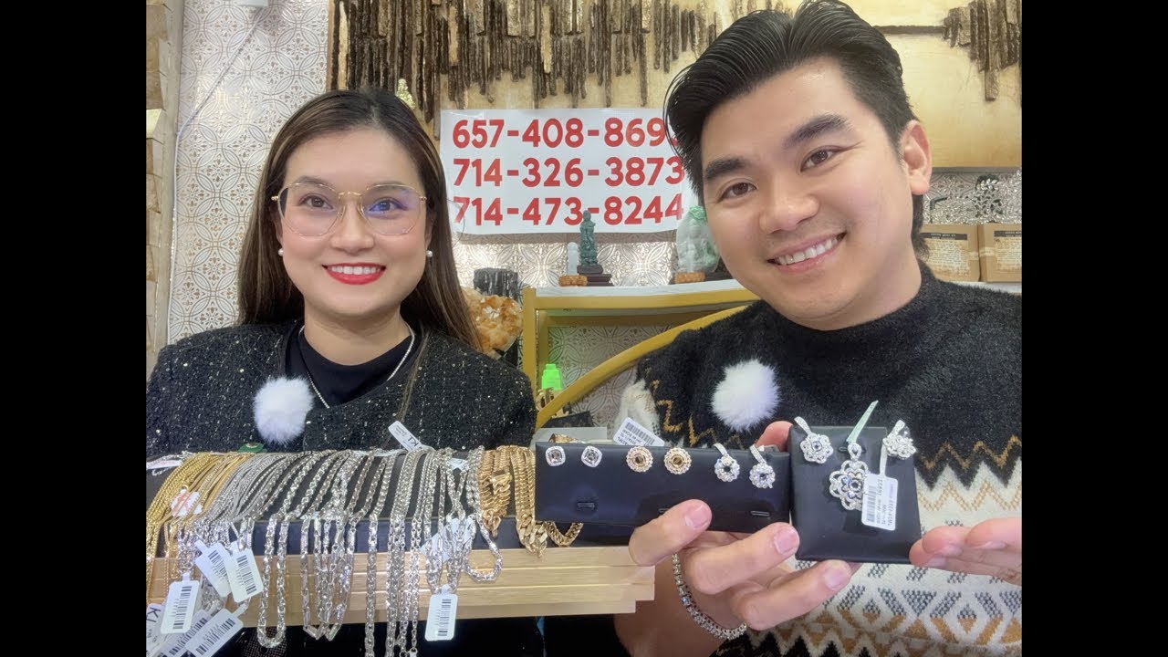 Tiệm vàng PJ & KT 💥 Sale  Nhẫn & lắc Xoàn Thiên Nhiên 💥Dây chuyền Nam Platinum💥